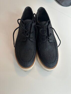 Vince Woven Platform Lace Up Shoe W7